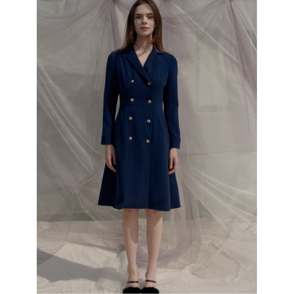 SORRYTOO LOVE (ごめん愛しすぎ) ダブルボタントレンチスタイルドレス_ネイビー 29,431円