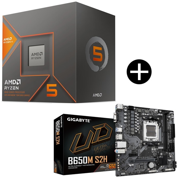 Ryzen 5 8600G BOX With Wraith Stealth Cooler CPU + GIGABYTE B650M S2H マザーボード セット