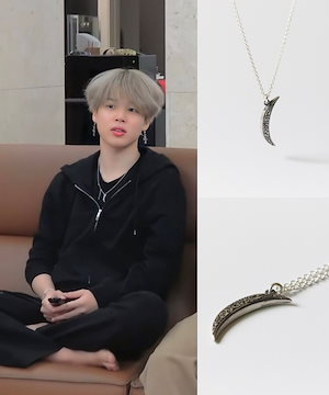 HANNA ハンナ ネックレス 三日月 シルバー ジミン jimin BTS HANNA ハンナ ネックレス 三日月 シルバー ジミン jimin BTS