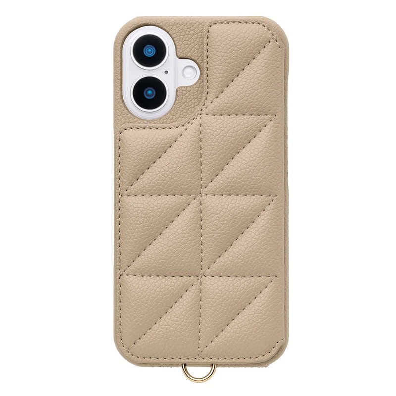 CCCフロンティア　Triangle Puffy Case for iPhone 16 (beige)　UNICSIP24M2TPBE