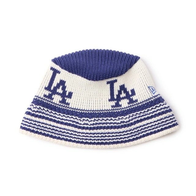 [即納]NEWERA ニューエラ ニットバケット ロサンゼルス・ドジャース インディゴブルー/クローム メンズ 男性 レディース 女性 ハット 送料無料 NEW ERA 国内正規品 正規取扱店