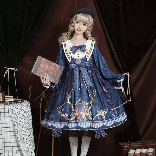 lolita ワンピース 韓国 おしゃれ lolita Aライン 宮廷ドレス リボン Lolita レディース コスチューム 衣装 かわいい フリル 仮装 パーティ イベン