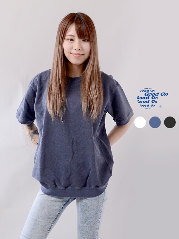 Good On グッドオン Tシャツ スウェット メンズ レディース ユニセックス 半袖 ゆったり 無地 スポーツ カジュアル 綿100% S/S TERRY SHIRTS GOST2006