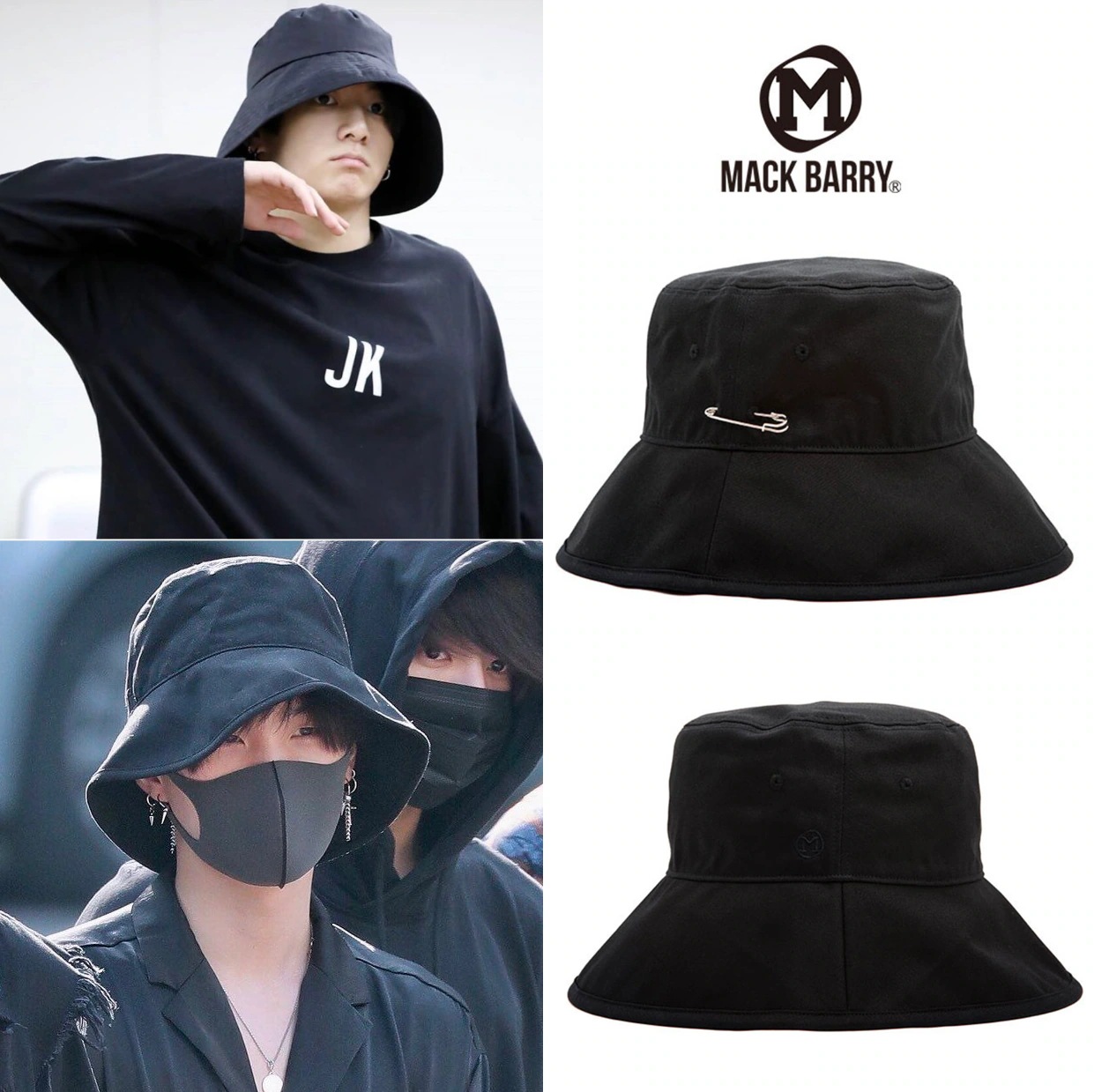 bts着用 MCBRY LONG BUCKET HAT