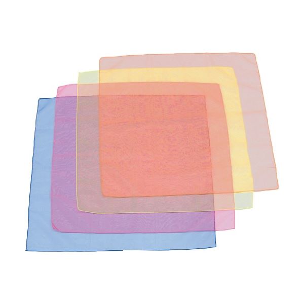 （まとめ）浮遊スカーフ60（4色1組） B-2306 1パック [x3セット]