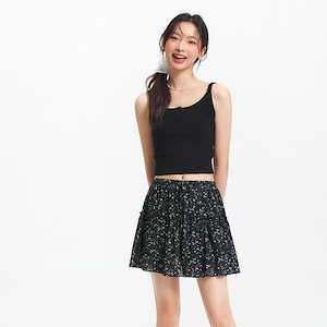 正规品【2枚購入で150円引き】森馬タンクトップレディースタンクトップ短いデザインでスリムに見せる小柄な人向け夏のシンプルスタイルヘンリーネックタイトなハルターネックで上品な雰囲気