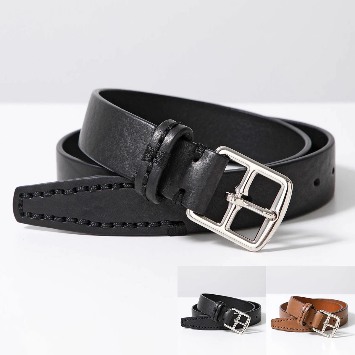 J&M DAVIDSON ジェイアンドエム デヴィッドソン BHNS-0ST-BR30 48121 C82347 HARNES BUCKLE END STITCH 30MM カラー2色 レザー ベルト