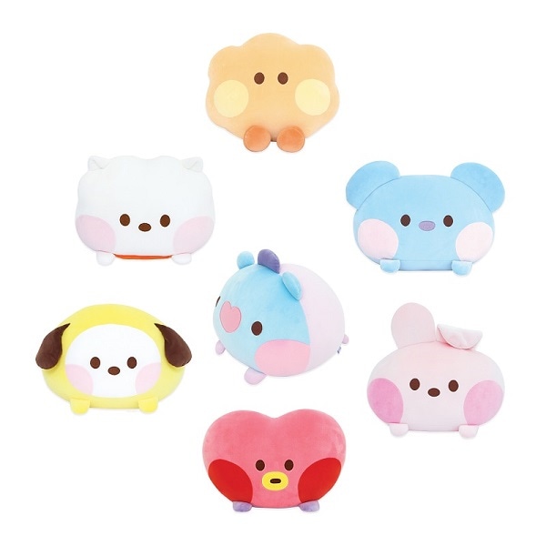 ラウンドクッション もちもち 縫ぐるみ 人形 インテリア グッズ 抱き枕 ピロー BTSグッズ公式