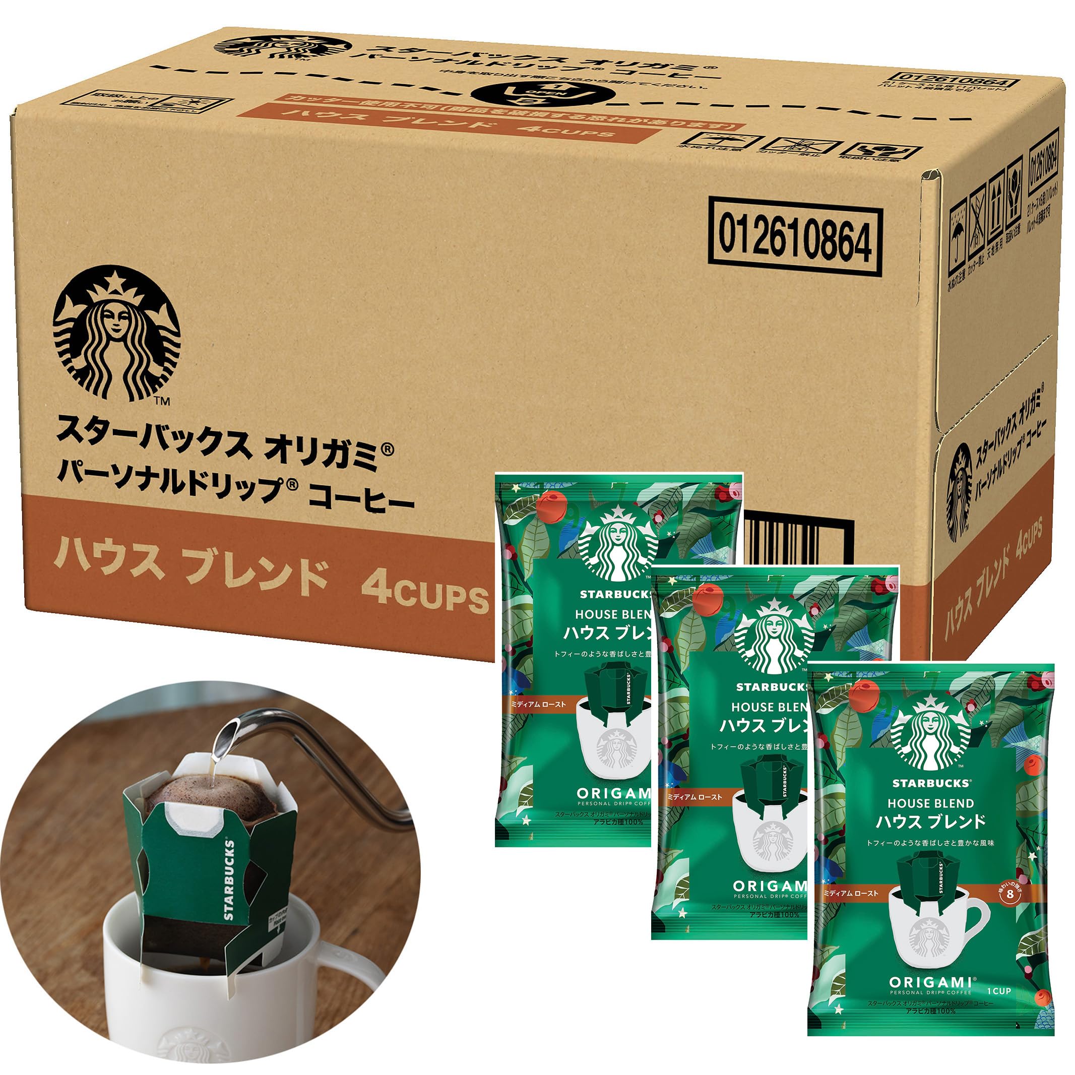 スターバックス オリガミ パーソナルドリップ コーヒー ハウス ブレンド ４袋×6箱 レギュラー コーヒー ミディアム ロースト