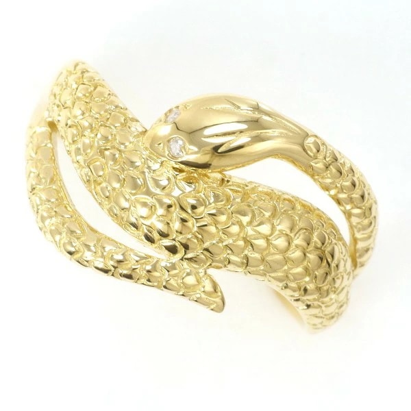 K18 18金 YG リング 指輪 11.5号 ダイヤ 0.01 ジュエリー 【公式通販】