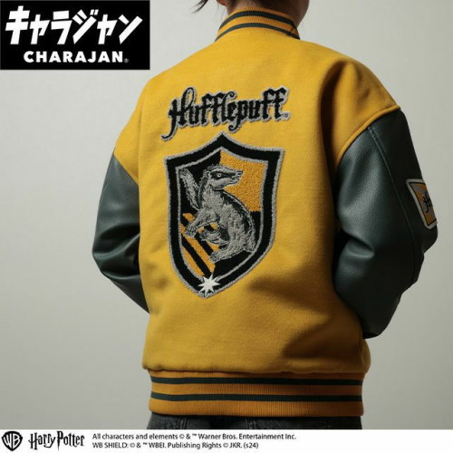 丸眞(マルシン) スタジャン(3L)　ハリー・ポッター ハッフルパフロゴ　男女兼用 キャラクター キャラジャン CHARAJAN 　4105099500