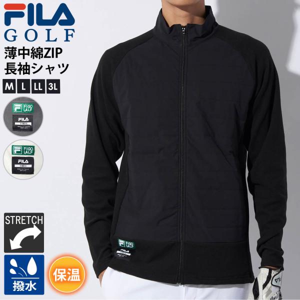 FILA GOLF フィラゴルフ ゴルフウェア 薄中綿ジャケット メンズ FILA GOLF フィラゴルフ ゴルフウェア 薄中綿ジャケット メンズ