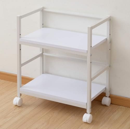 山善(YAMAZEN) デスク下ワゴン キャスター付き 2段 サイドワゴン 幅50*奥行29.5*高