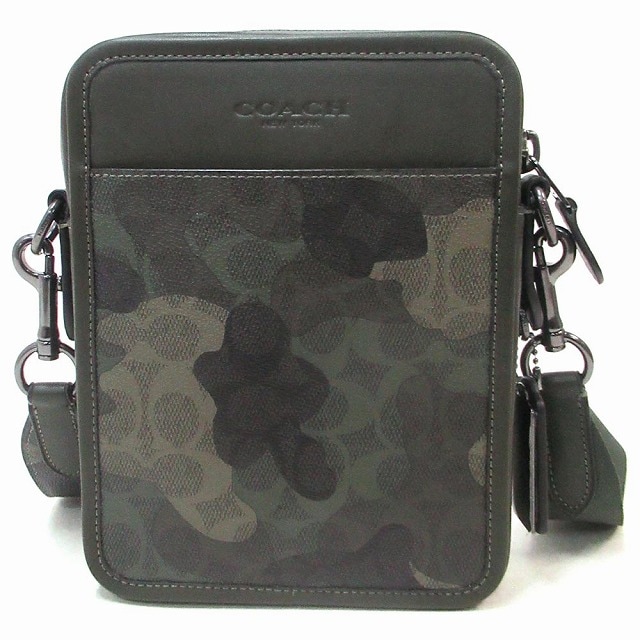 コーチ バッグ メンズ COACH アウトレット シグネチャー カモ プリント 迷彩 サリバン クロスボディ ショルダーバッグ CW334 QBSB3