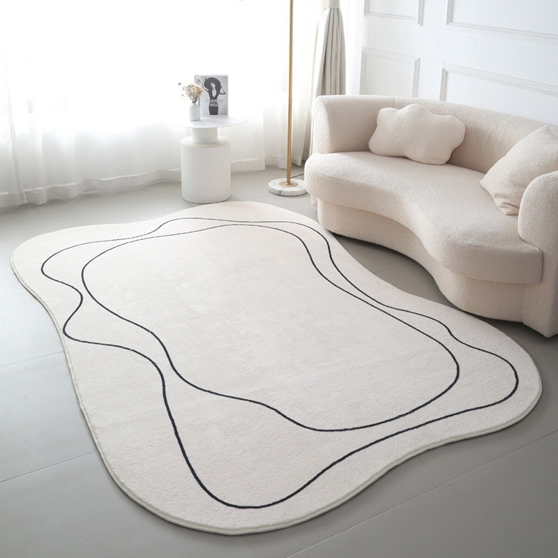 ラグ カーペット 韓国 不規則マットカーペット じゅうたん風客間ベッドサイド寝室 滑り止め 洗えるラグ 抗菌 絨毯 じゅうたん ラグ ラグマット カーペット滑り止め 洗える ラグマット