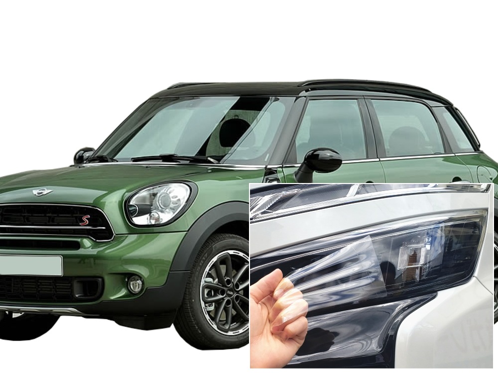 ヘッドライトプロテクションフィルム (MINI クロスオーバー R60) 車種専用 カット済み 左右セット ヘッドライト保護 R60 R61