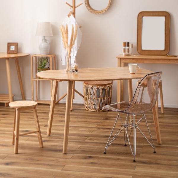 ダイニングテーブル 壁寄せ 2人 サイズ 部屋の隅 角 変形 変わった形 ナチュラル 北欧 おしゃれ 一人暮らし ひとり暮らし 木製 天然木 テーブル デスク 机