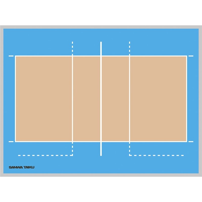 (代引き・個人宅・北海道・沖縄への配送不可)三和体育 カラフルサクセンバンスタンドバレーベッ 学校機器 器具 (s0986)