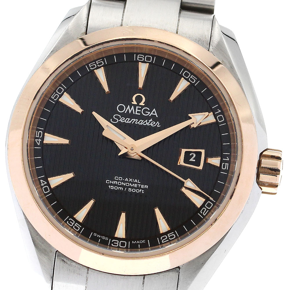 オメガ OMEGA 231.20.34.20.01.003 シーマスター アクアテラ コーアクシャル 自動巻き レディース 保証書付き_886735【中古】