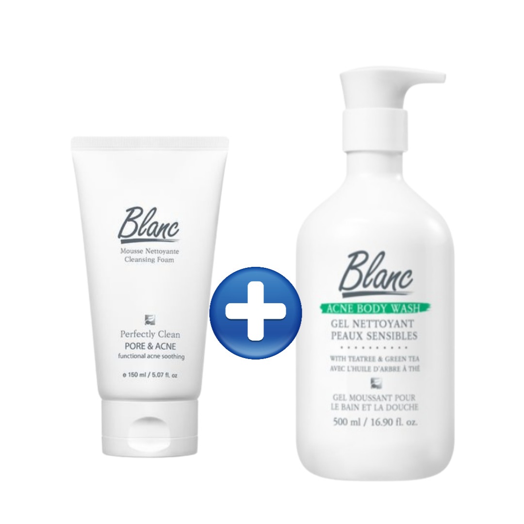 【2種セット】 マジックトラブルボディソープ 500g + マジックトラブル洗顔 150ml / 大容量　特許成分　済州オーガニック緑茶　ボディウォッシュ　クレンザー　泡石鹸　ボディケア　ニキビ /