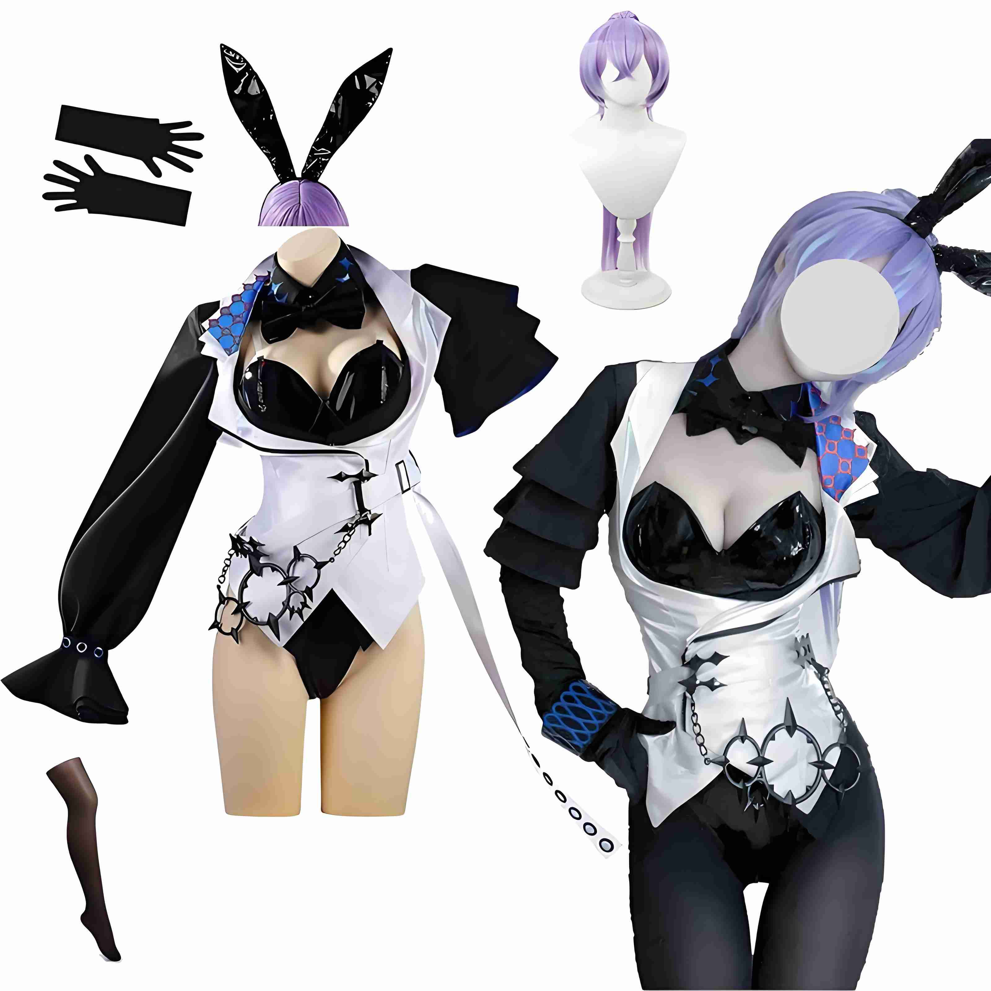 天*宮様 にじさんじ 星導 バニー 風 コスプレ 衣装 Amazon.co.jp: [bozaicos] コスプレ衣装星導晶性回転バニー