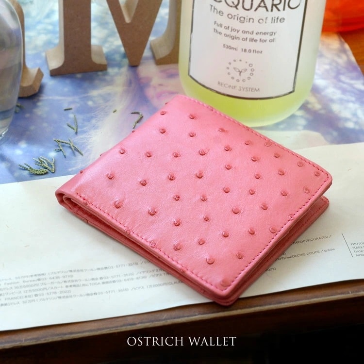 オーストリッチレザーミニ財布 ネコポス対応