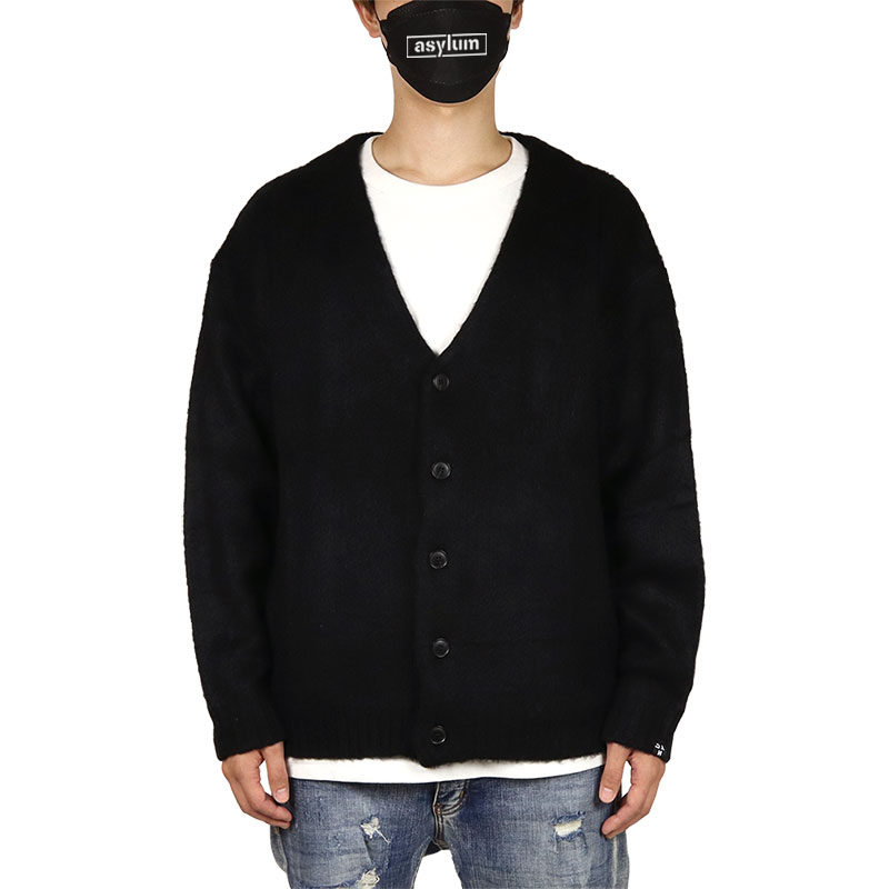 ゴッサム NYC カーディガン GOTHAM NYC ニット メンズ レディース ブランド 大きいサイズ おしゃれ 人気 黒 無地 シンプル