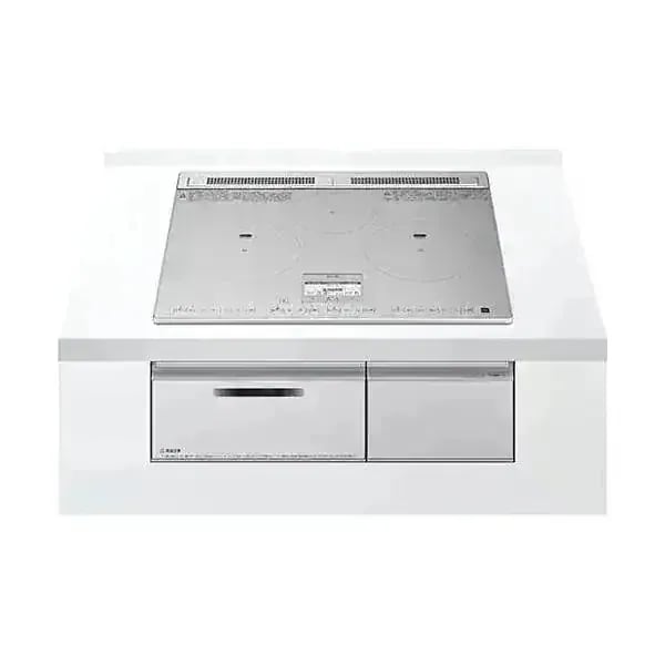 日立 IH ビルトインIHクッキングヒーター 幅60cm 3口 レンジフード連動 HT-N8STF(S) シルバー HITACHI
