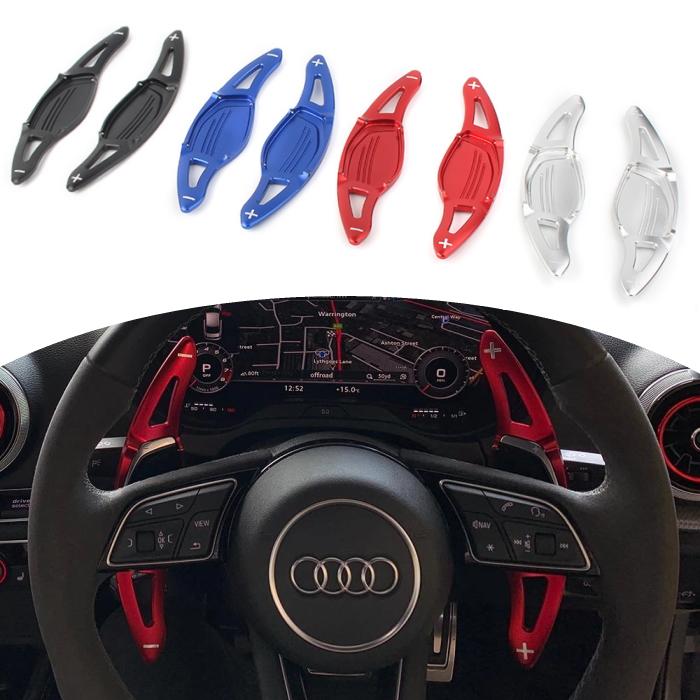 アウディ パドルシフト アルミ 全4色 RS3 RS4 RS5 R8 TT RS など ステアリング パドル シフト エクステンション アクセサリー パーツ