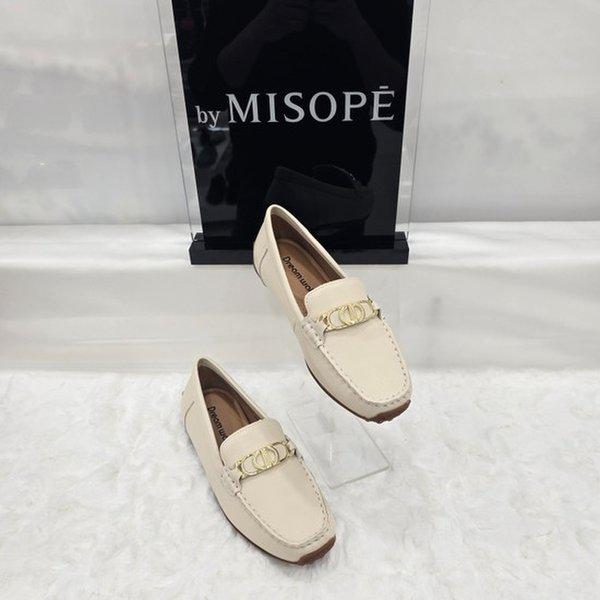 By 女性 コンフォート ローファー 612HT419FF002 IVORY 2 JJ