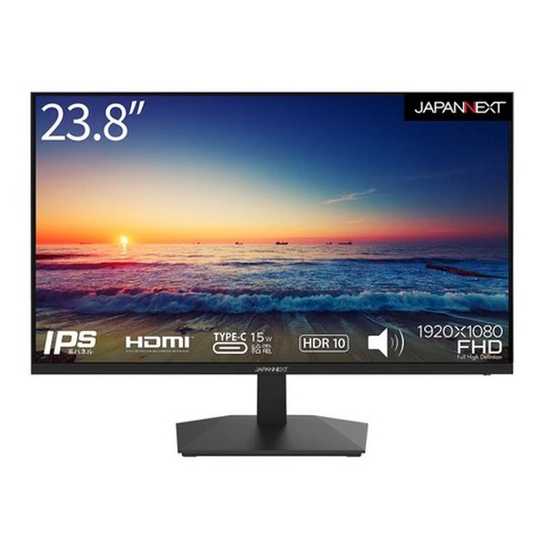 液晶ディスプレイ 23.8型 フルHD/5ms/IPSフリッカーフリー/ブルーライト軽減 JN-IPS238FHDR-C