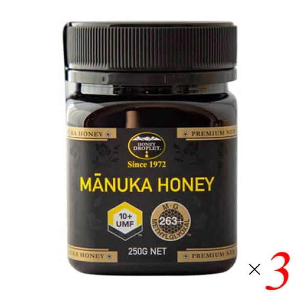 マヌカハニー UMF10 250g 3個セット ハニージャパン