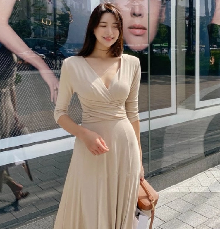 ワンピース デート モテアイテム フレアワンピース ドレス ウエストデザイン コットン 大人可愛い きれいめ 上品 おしゃれ かっこいい 大人可愛い ラブリー キュート ガーリー クール モード系