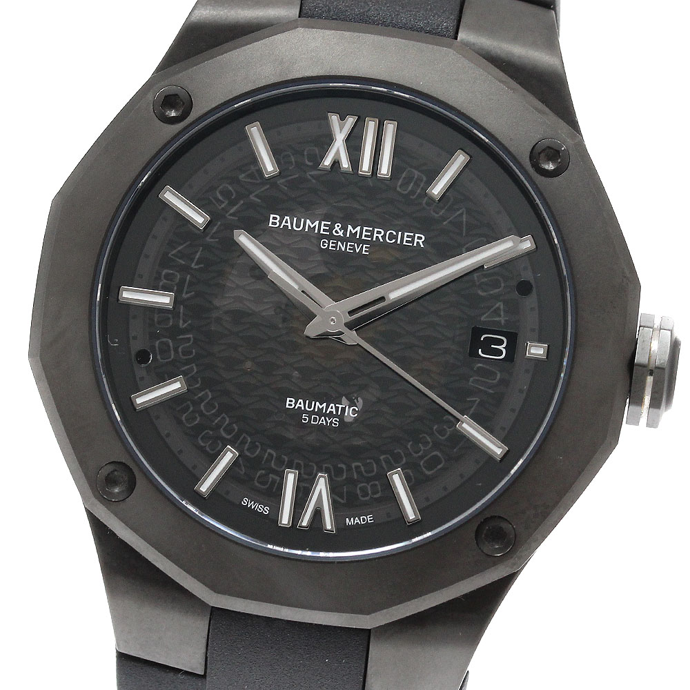 ボーム＆メルシェ Baume & Mercier 65900 リビエラ ボーマティック デイト 自動巻き メンズ 極美品 _957759【中古】