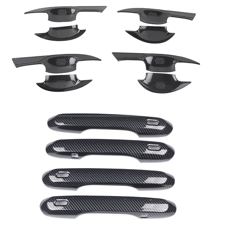 レクサス新型 NX250/NX350/NX350h/NX450h+ 20系 アウター ドアハンドルカバー ガーニッシュ ドアノブカバー カーボン柄