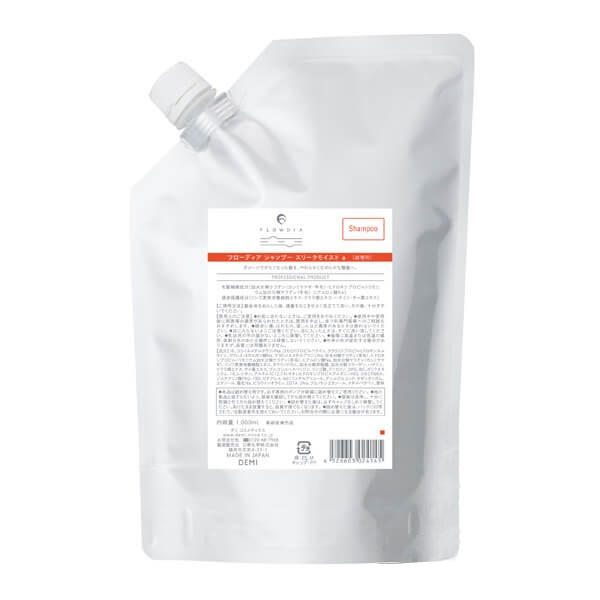 フローディア スリークモイスト シャンプー 1000ml(詰替) 太毛 硬毛 Flowdia 正規品 シャンプー 大容量 詰め替え ボトル メンズ 美容室専売 サロン専売品 匂い 洗い流す 洗い流さな