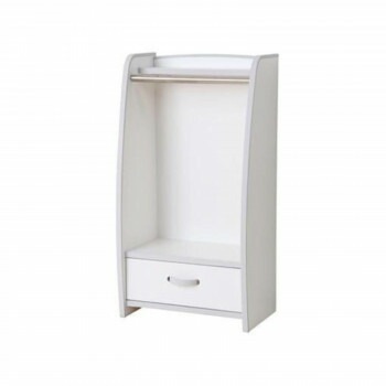 知育家具 EVAキッズシリーズ ハンガーラック 幅48cm HRJ-48H　W/ホワイト