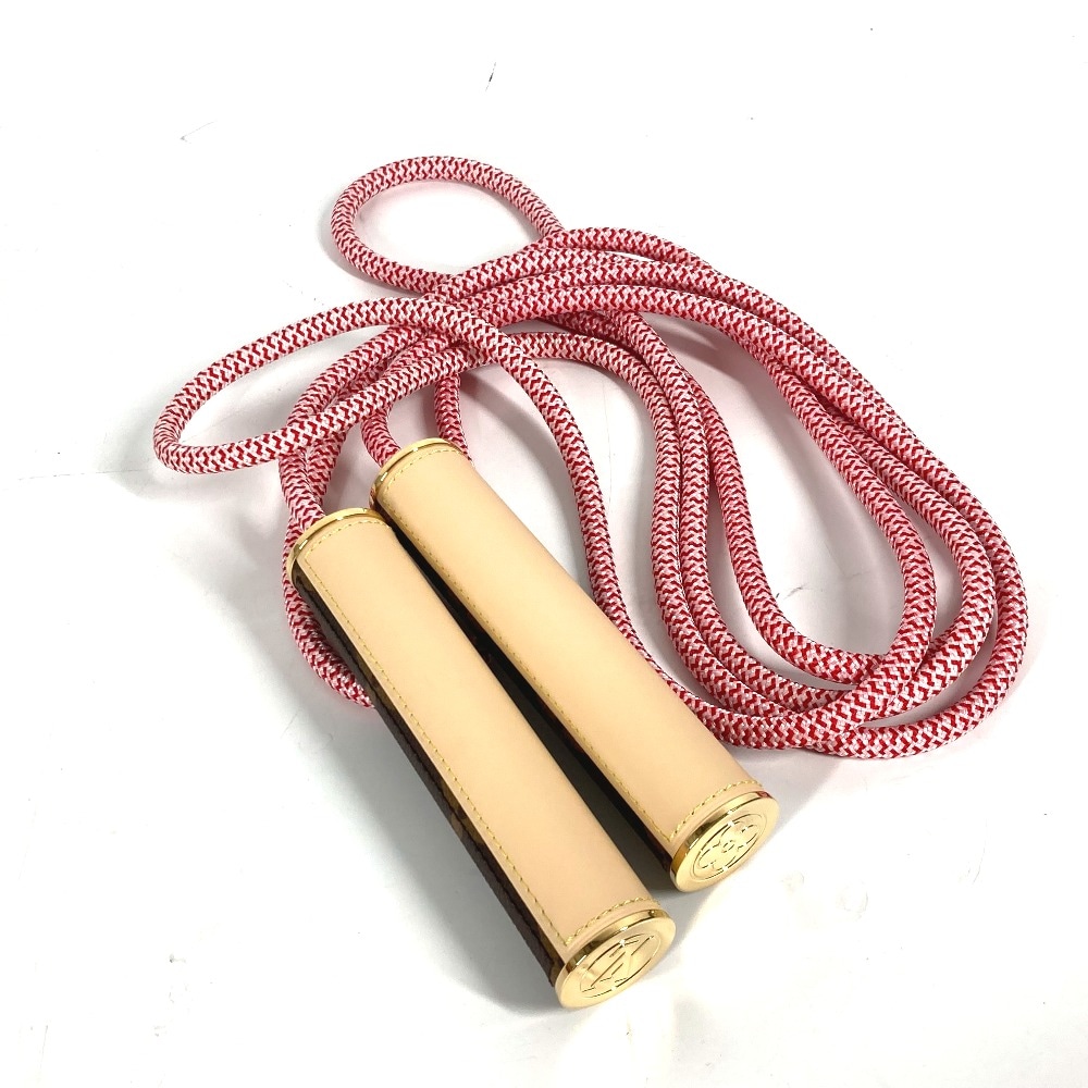 雑貨 GI0748 コルド ア ソテ スポーツ モノグラム 縄跳び ジャンプロープ ジャンピングロープ エピレザー レッド