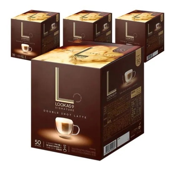 ルーカスナインシグネチャーダブルショットラテコーヒーミックス14.9g 50個入り4個 8,180円