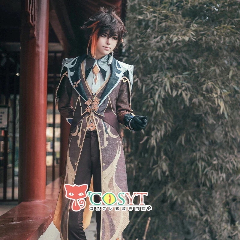 原神 璃月港 岩王帝君 鍾離 コスプレ衣装 コスチューム ゲーム 仮装 変装 かっこいい コスプレ cosplay ゲーム イベント パーティ
