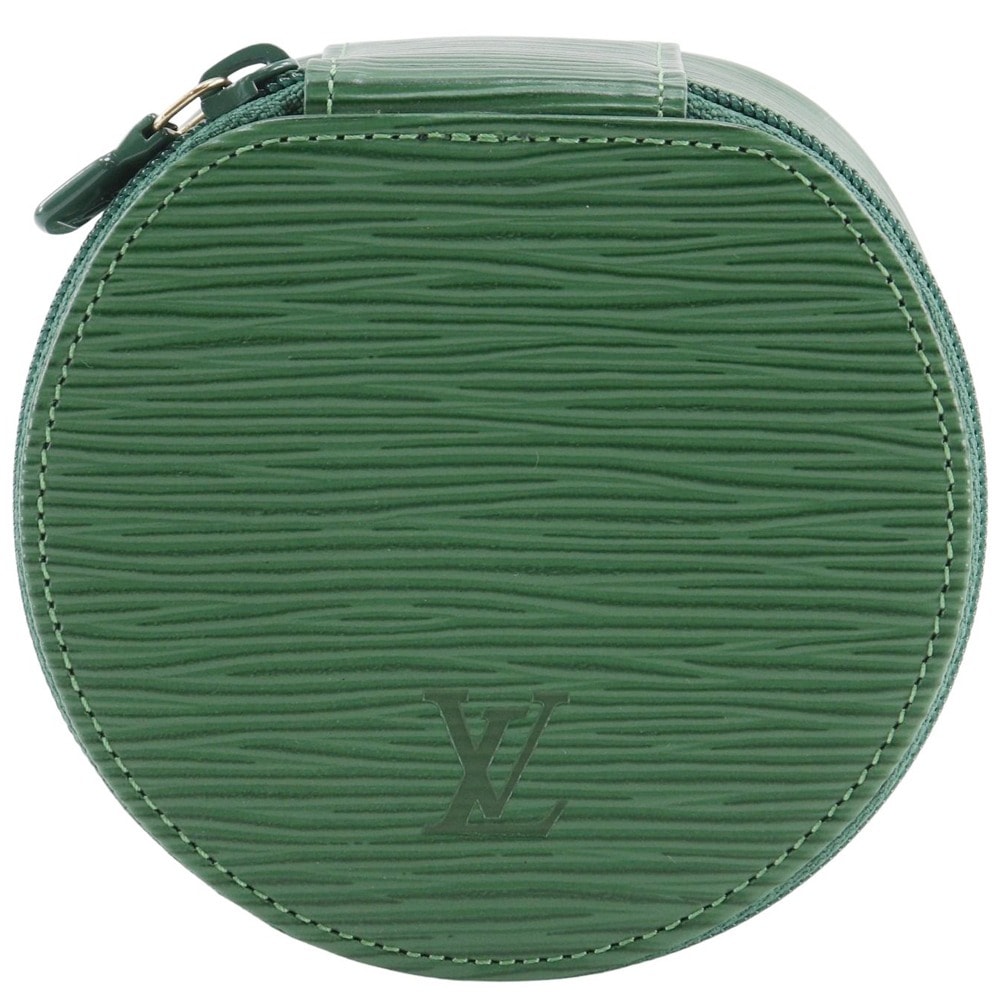 エクラン・ビジュー12 ジュエリーケース ポーチ M48204 その他小物 エピレザー ボルネオグリーン レディース 中古品 Aランク