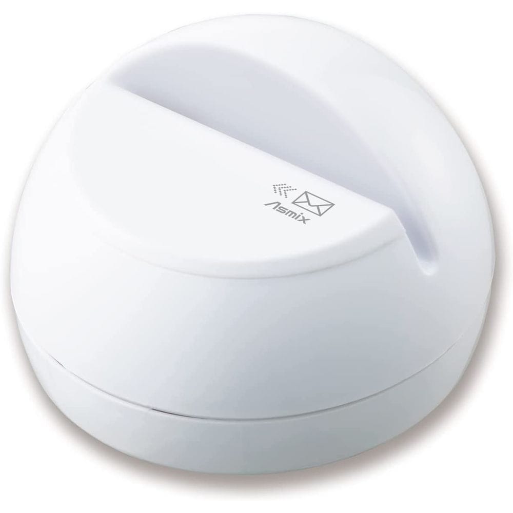 （まとめ買い）アスカ ドーム型 電動レターオープナー ホワイト LO85W [x3]