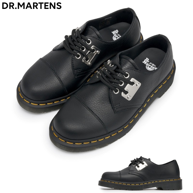DR.MARTENS 1461 メタルプレート ハードウェア 3 ホール シューズ 黒 / 21084001