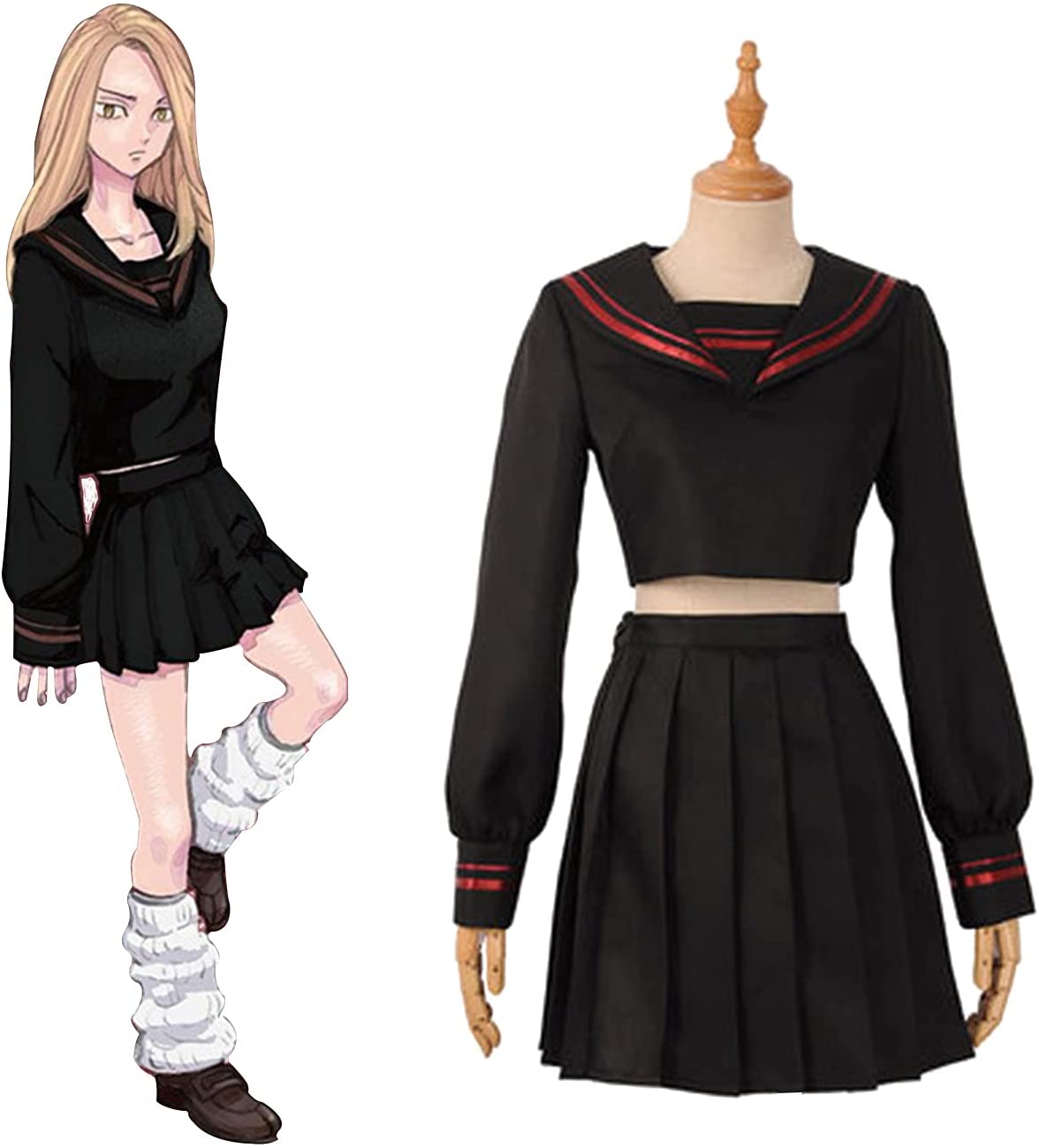 東京リベンジャーズ 柴柚葉 コスプレ衣装 東京卍リベンジャーズ 制服セット 高校生セーラー服 6,158円