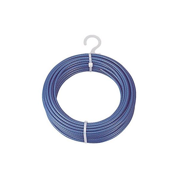 （まとめ）PVC被覆メッキ付ワイヤーロープ 2mmx30m CWP-2S30 1巻 [x3セット] 10,040円