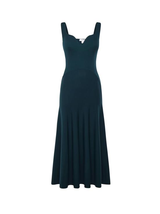 ALAIA Women Long Skirts AA9R2887K017C 514 PETROLE FONCE
