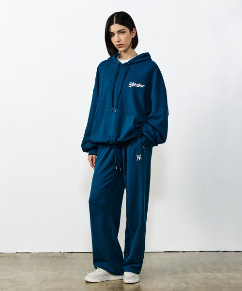 Signature relax wide pants - TURQUOISE