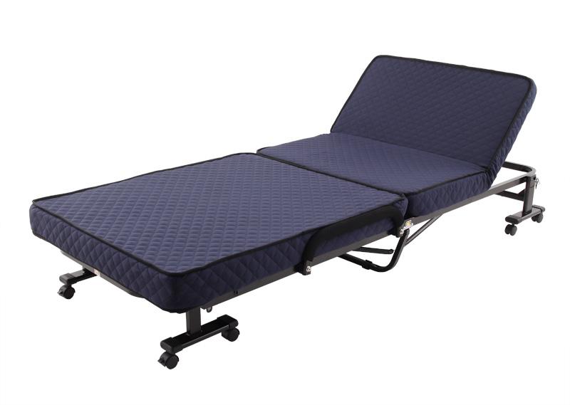 (完成品) 低反発 折りたたみ リクライニングベッド シングル 低反発リクライニング