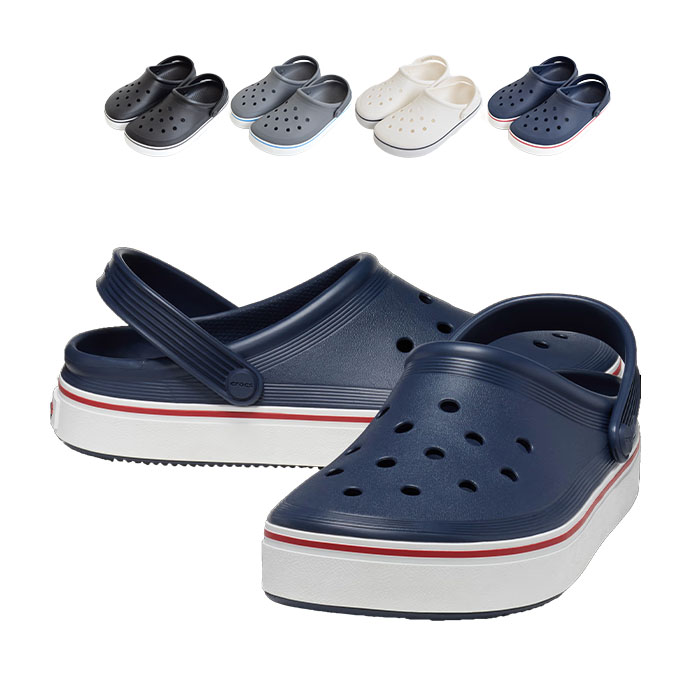 【2023春夏新作】Crocs クロックス OFF COURT CLOG オフ コート クロッグ メンズ レディース ユニセックス 厚底 軽量 軽い サンダル シューズ スポーツサンダル