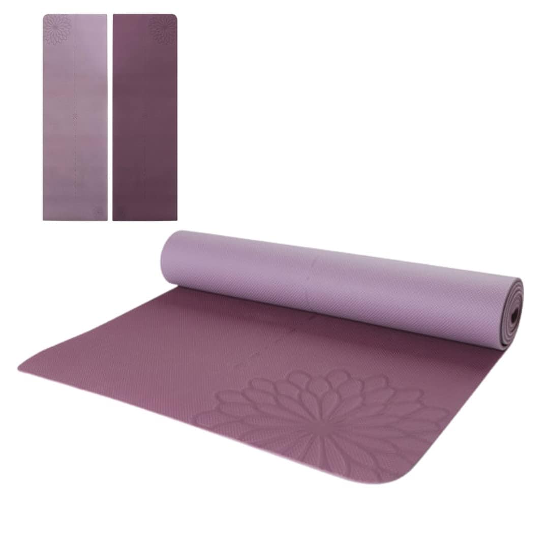 easyoga(イージーヨガ)エコ ダブルフェイスヨガマット -Light PLUS-／ワインレッド/ラベンダー YME-104-R5